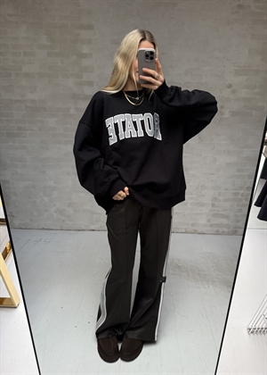 Heavy crewneck sweat Sort ROTATE SUNDAY